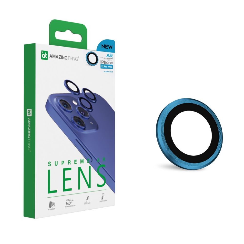 Amazing Thing AR Lens Defender Three Lens Version Alaska Blue For iPhone 12 Pro Max