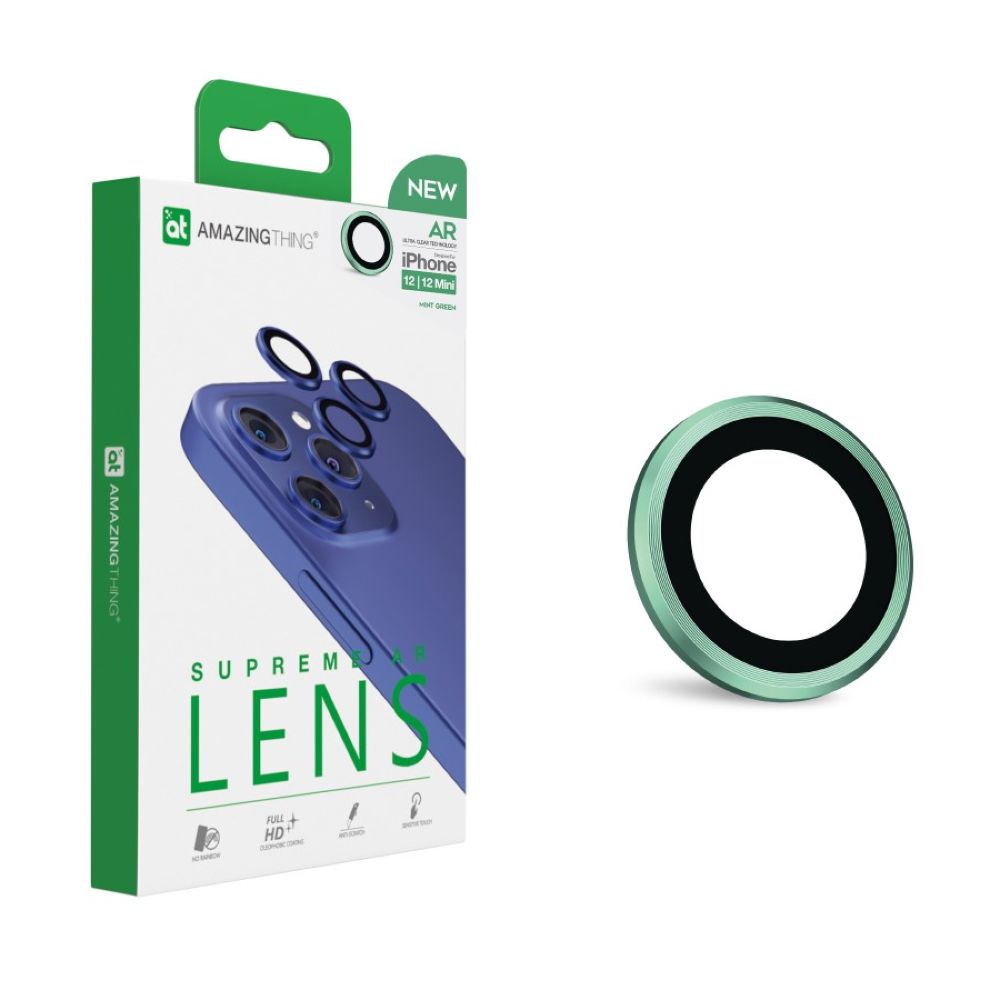 Amazing Thing AR Lens Defender Two Lens Green For iPhone 12 Pro/12/Mini