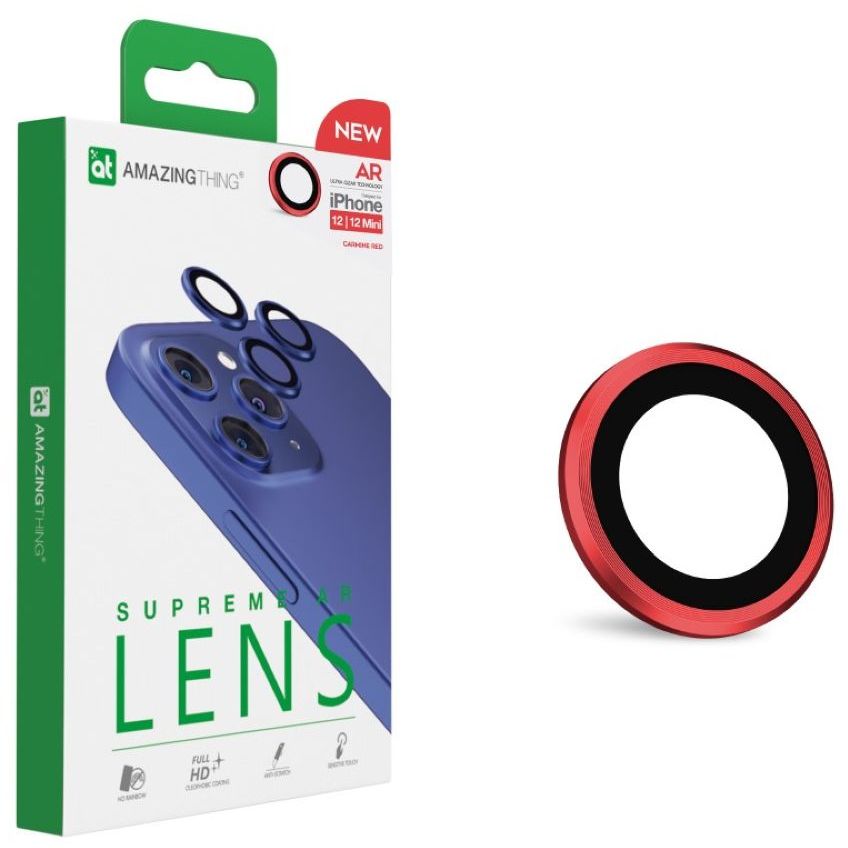 Amazing Thing AR Lens Defender Two Lens Red For iPhone 12 Pro/12/Mini