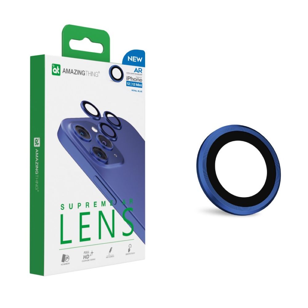 Amazing Thing AR Lens Defender Two Lens Blue For iPhone 12 Pro/12/Mini