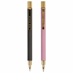 Ted Baker Pen & Pencil Set Grey/Dusky Pink