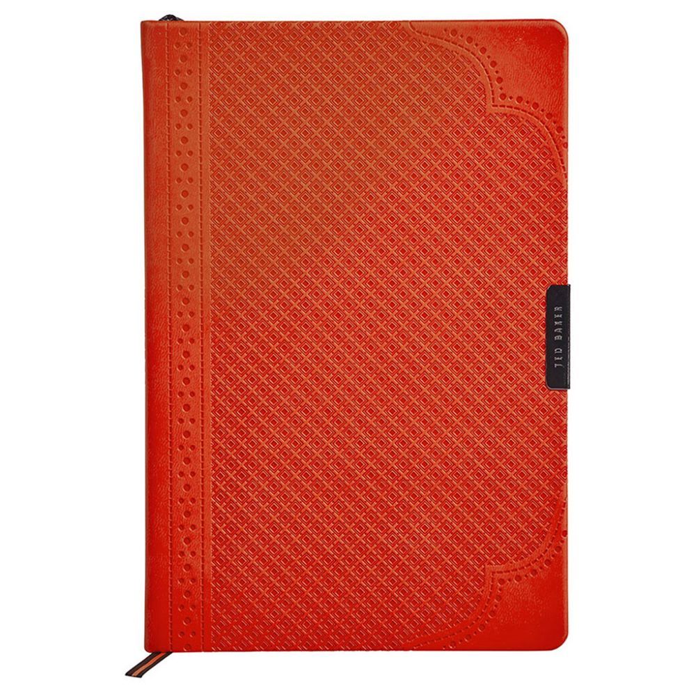Ted Baker Brogue Geo A5 Notebook Orange