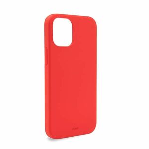 Puro Silicon Cover With Micro Fiber Red For iPhone 12 Mini