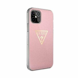 Guess PC/TPU Metallic Triangle Hard Case Pink for iPhone 12 Pro Max
