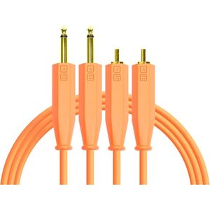 Chroma Cables 2RCA to 2JK - Orange