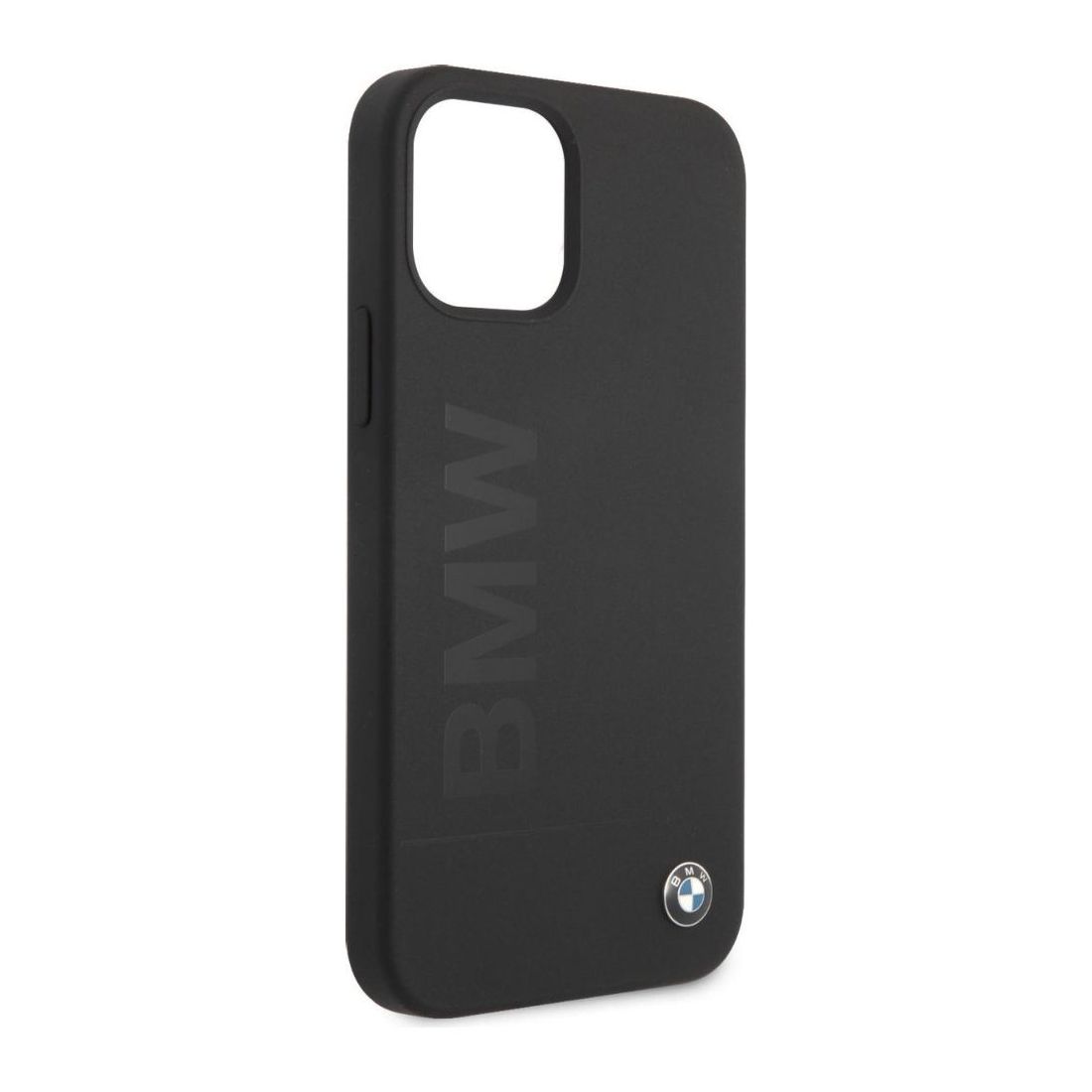 BMW Liquid Silicone Case Tone to Tone Black for iPhone 12 Pro/12