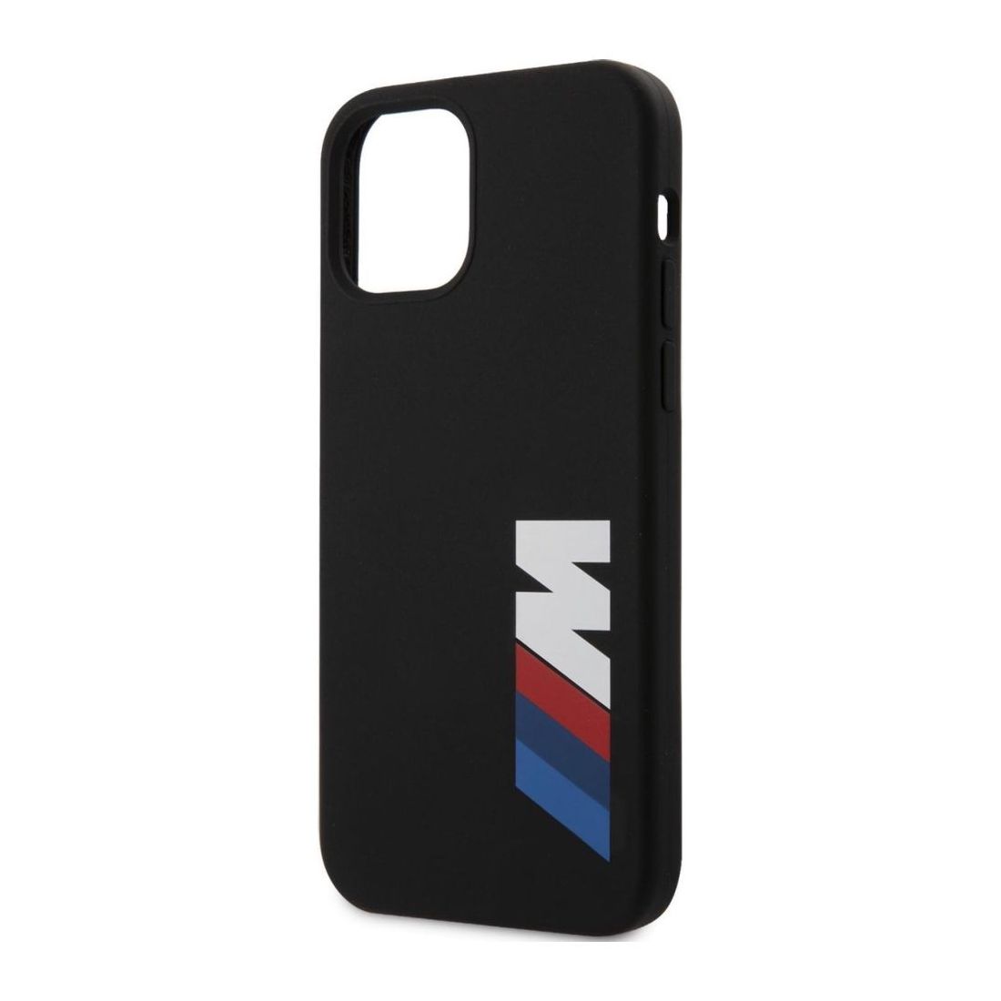BMW M Collection Liquid Silicone Case Printed Big Logo Black for iPhone 12 Pro/12