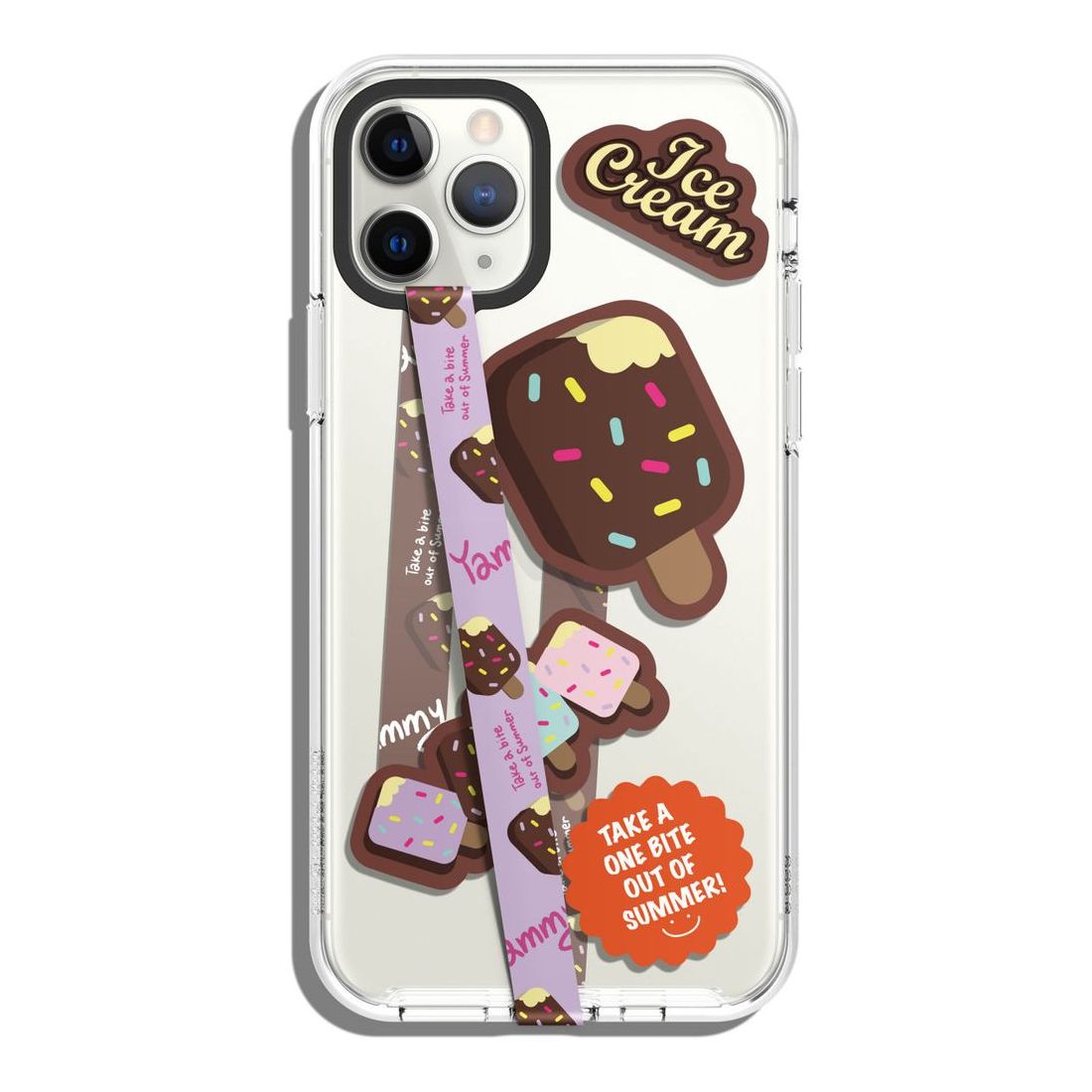 Elago Phone Strap Lavender Strap & Chocolate Ice Cream for Smartphones