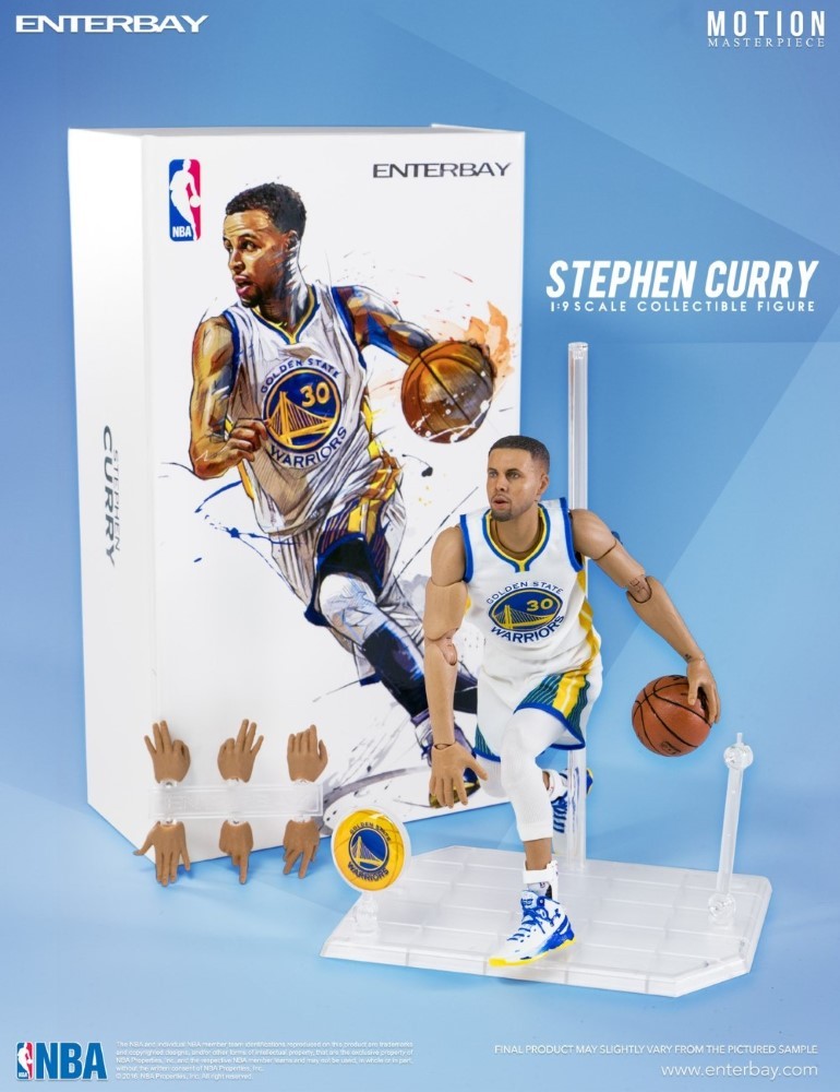 Enterbay NBA Collection Stephen Curry 1/9 Scale Action Figure