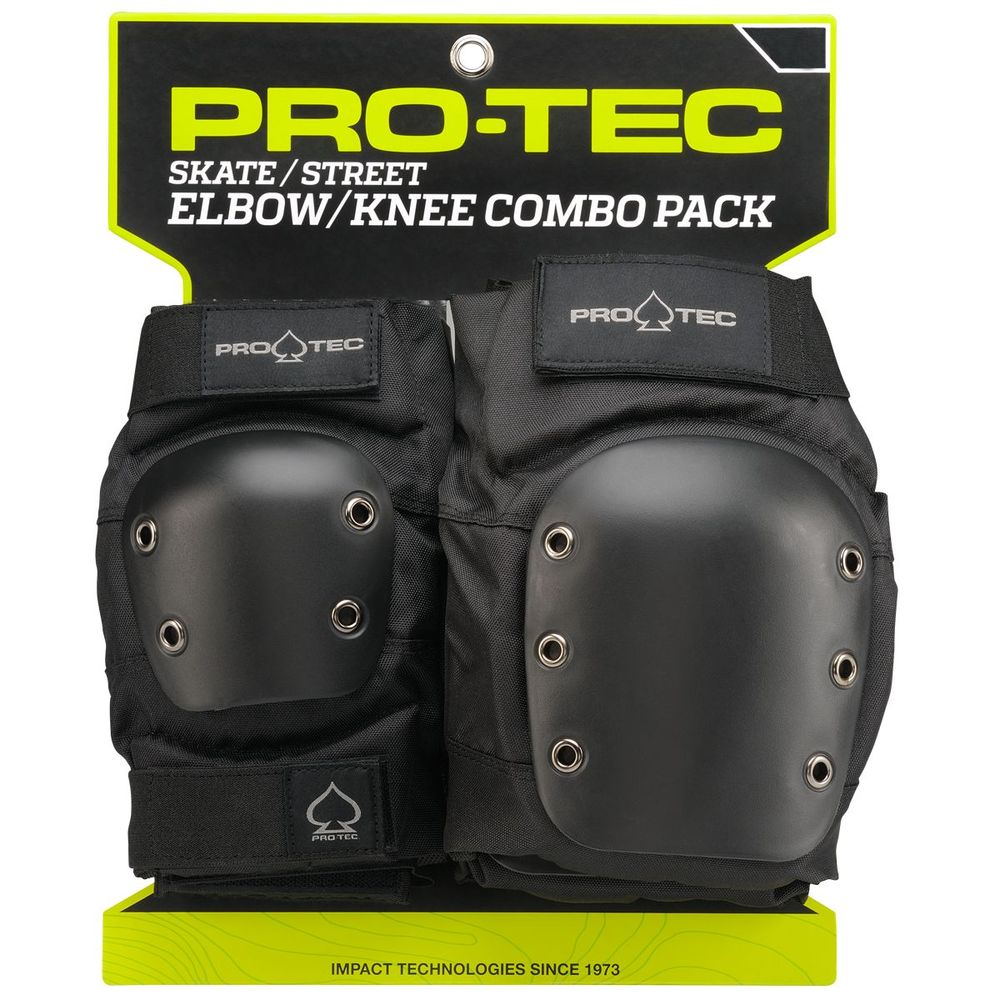 Pro-Tec Knee/Elbow Pad Set Black (Small)