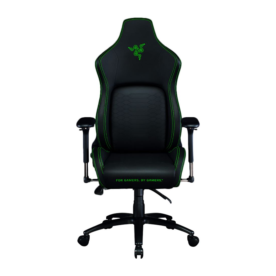 Razer Iskur Black/Green Gaming Chair with Built-In Lumbar Support
