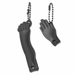 Kikkerland Hand And Foot Nail Clipper Combo Black