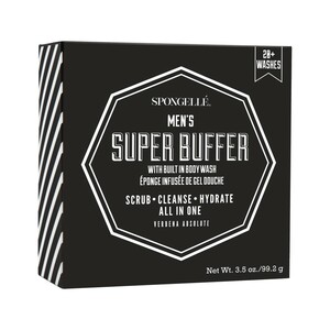 Spongelle Men's Super Buffer Verbena Absolute 20+ Washes 99g