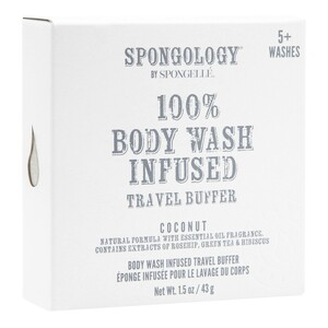 Spongelle Spongology Travel Buffer Coconut 5+ Washes 43g