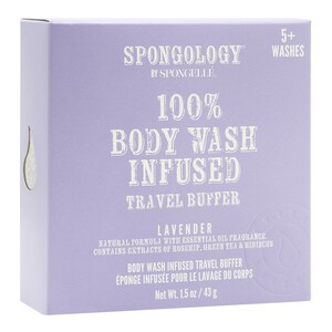 Spongelle Spongology Travel Buffer Lavender 5+ Washes 43g