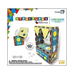 Magna-Tiles Createon Dollars And Cents Lemonade Stand Building Set