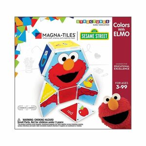 Magna-Tiles Createon Sesame Street Colors With Elmo Building Set