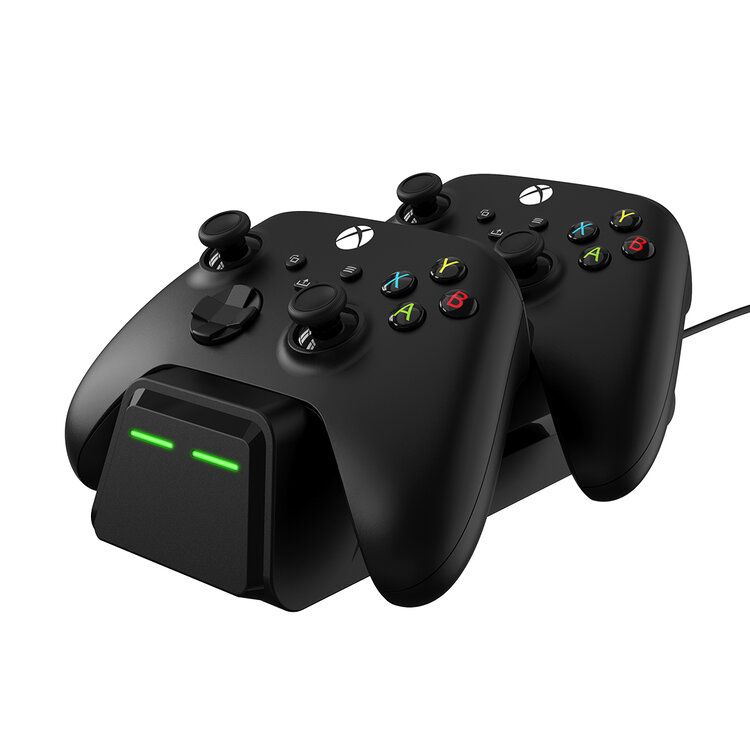 Gamewill Dual Controller Charging Dock with 2X 1200mAh Battery Black for Xbox Series X/S