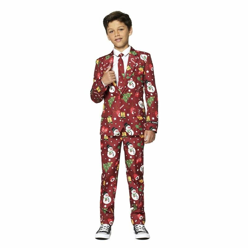 Suitmeister Christmas Icons Light Up Boys Suits Red S