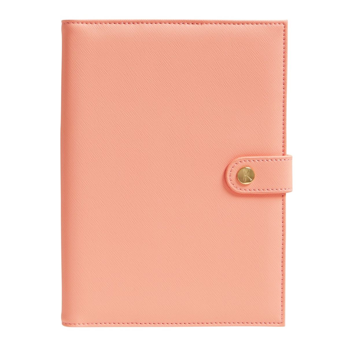 kikki.K A5 Leather Notebook Holder Luxury Coral