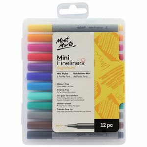Mont Marte Mini Fineliners Pens (Pack of 12)