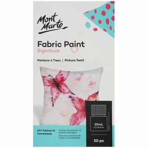 Mont Marte Fabric Paint Set 20Pc X 20ml Paint Set