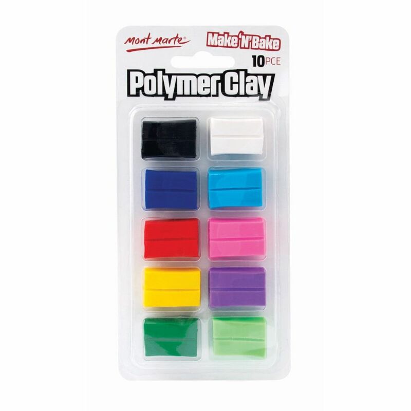 Mont Marte Make N Bake Polymer Clay 10Pc Clay