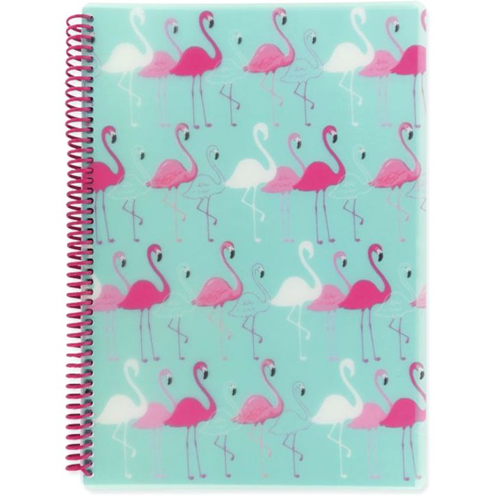 Go Stationery Flamingo A4 Polyprop Notebook