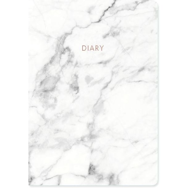 Go Stationery Marble A5 2017/18 Mid Year Diary