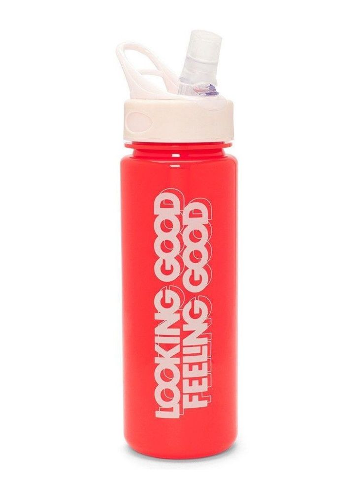 Bando Work It Out Water Bottle Looking Good Feeling Good Red 710ml