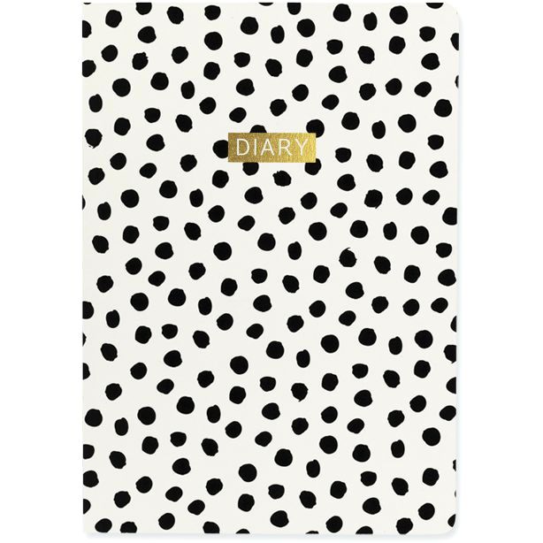 Go Stationery Monochrome A5 2017/18 Mid Year Diary