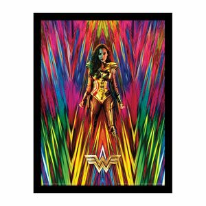 Wonder Woman 1984 Neon Static Framed 30 x 40cm