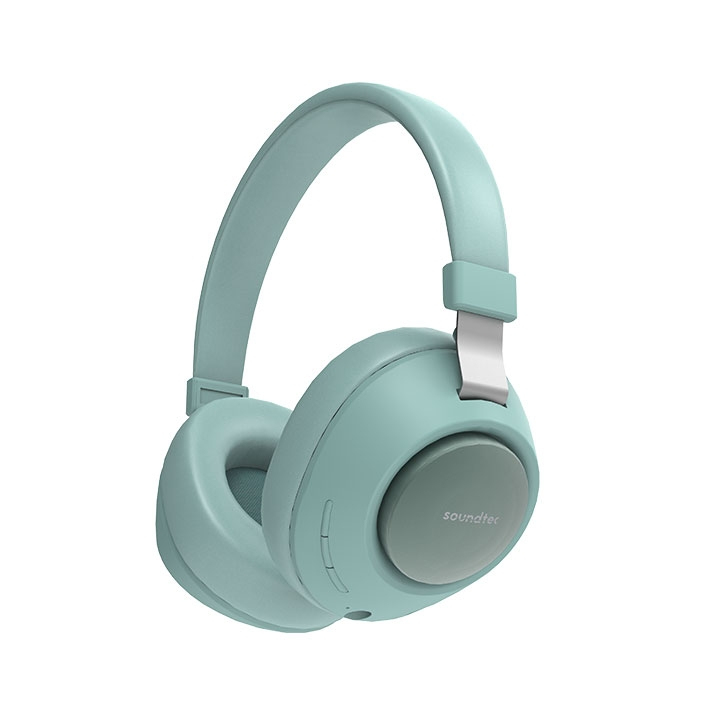 Porodo Soundtec Green Deep Sound Wireless Over-Ear Headphone