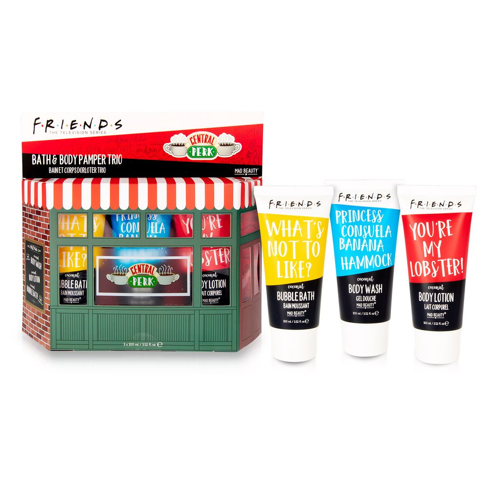 Mad Beauty Friends Central Perk Pamper Trio (Includes Bodywash, Scrub and Lotion)