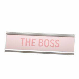 Harvey Makin The Boss Pink Desk Plaque Home Decor
