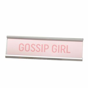 Harvey Makin Gossip Girl Pink Desk Plaque