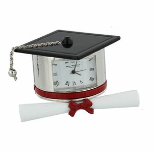 William Widdop Miniature Graduation Hat & Scroll Clock