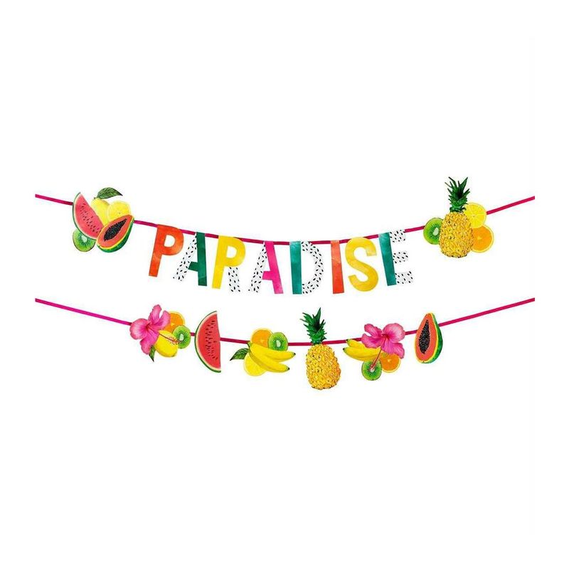 Tropical Fiesta Paradise Fruit Double Layered Garland Double Garland Pack