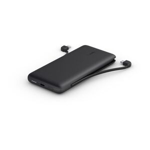Belkin BOOSTCHARGE Plus 10K USB-C Power Bank with Integrated Cables Black