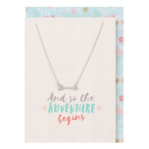 So The Adventure Begins Necklace & Card
