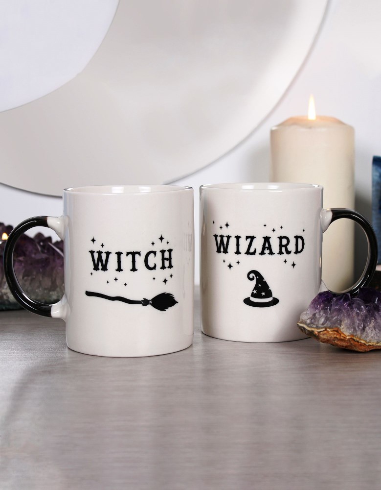 Witch & Wizard Mug Set