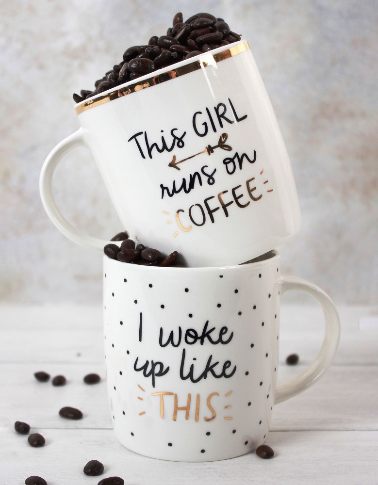 This Girl Runs On Coffee Mug