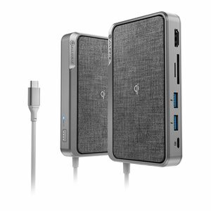 Alogic USB-C Dock Wave All-In-One/USB-C Hub with Power Delivery Space Grey