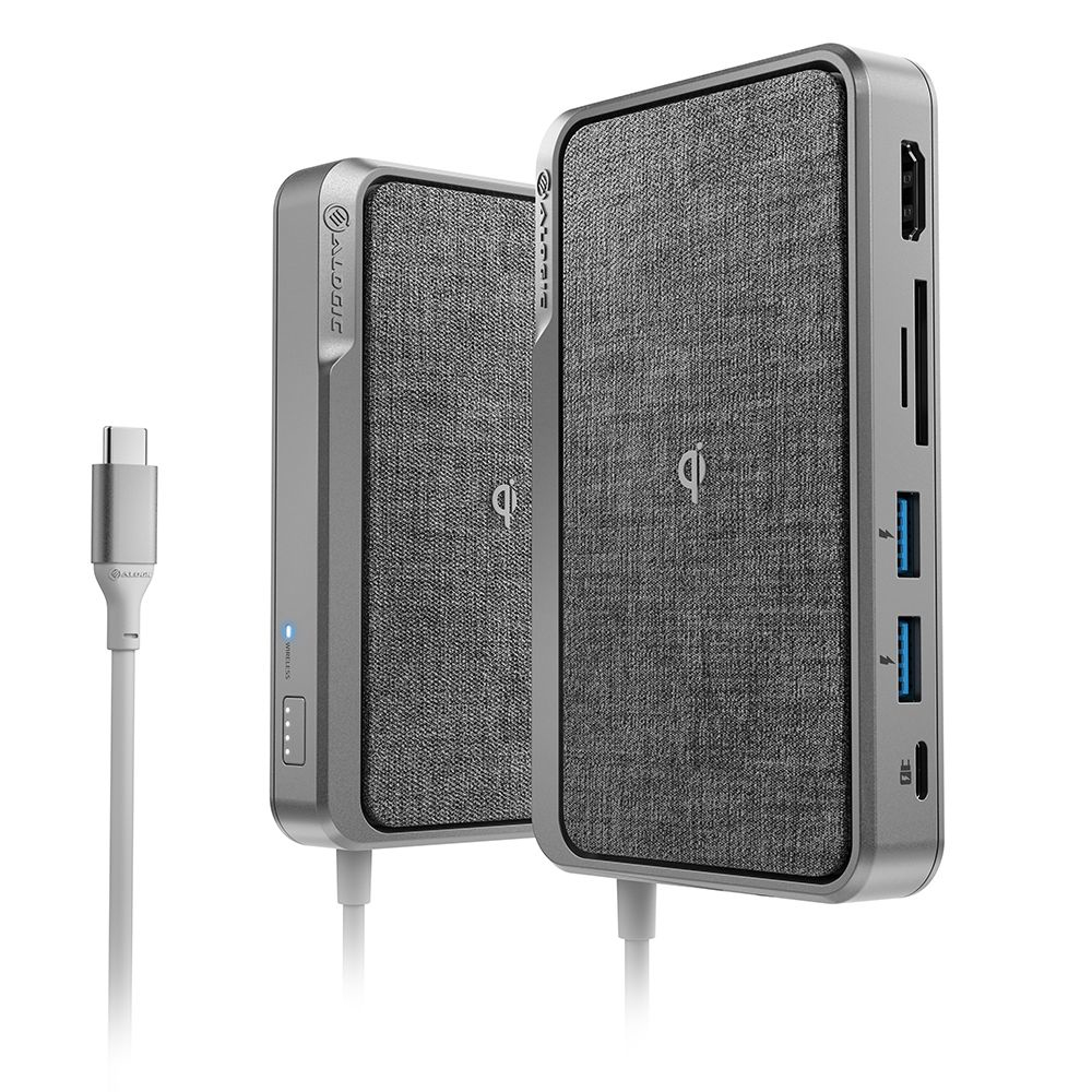 Alogic USB-C Dock Wave All-in-One/USB-C Hub with Power Delivery - Space Grey