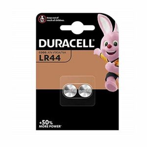 Duracell LR44X2 Alkaline 1.5 V Coin Cell Battery