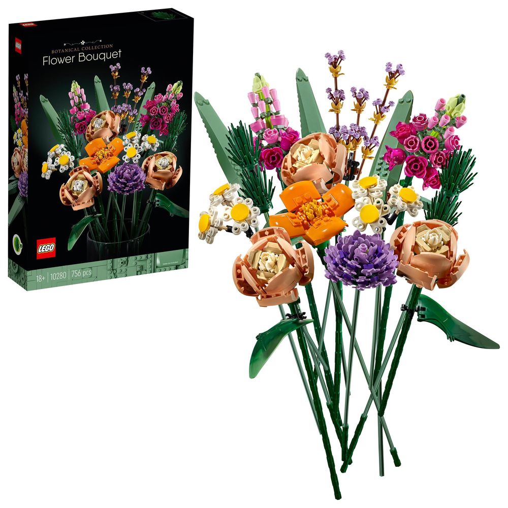 LEGO ICONS Flower Bouquet Building Kit 10280 (756 Pieces)