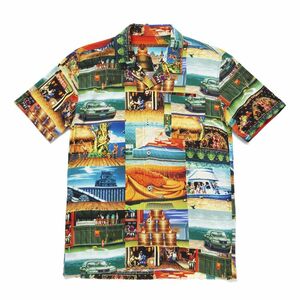 Huf Street Fighter Stages Resort Men's Short Sleeve Shirt Multicolour M
