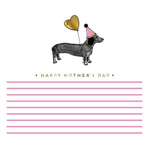 Alice Scott Mothers Day Sausage Dog Mother's Day 2021 (160 x 156 mm)