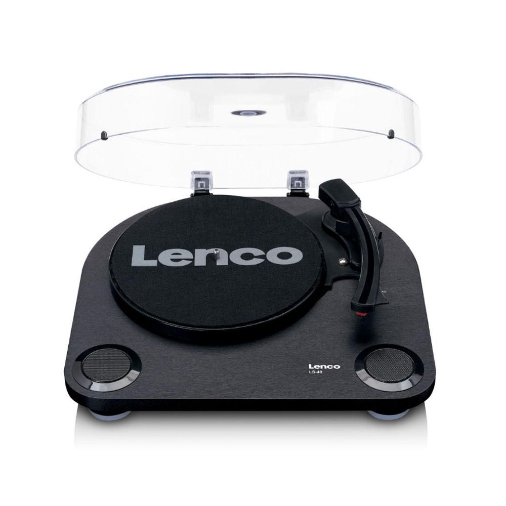 Lenco LS-40 Turntable with Built-in Speakers - Black