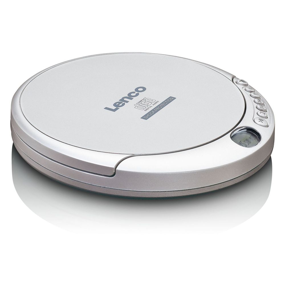 Lenco CD-201 Discman CD Player with Anti-Shock Silver